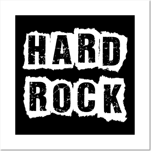 hard rock text design Wall Art by lkn